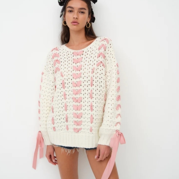 For Love and Lemons Laurel Oversized Sweater - Picture 4 of 10